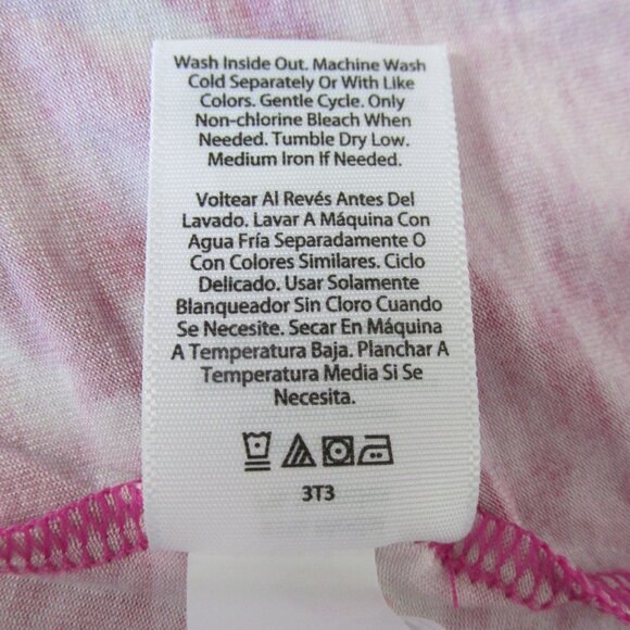 TERRA & SKY WOMEN'S SZ XL (16 / 18) V - NECK TEE ORCHID TIE DYE T-SHIRT TOP NWT - Picture 7 of 7